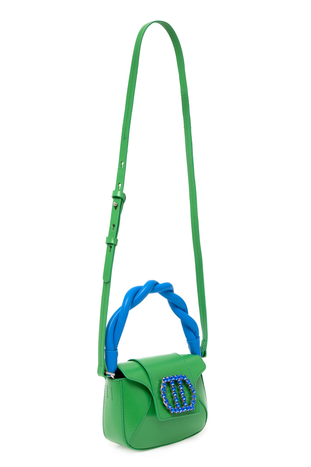 BOLSA TIRACOLO COURO ALÍCIA PEQUENA VERDE