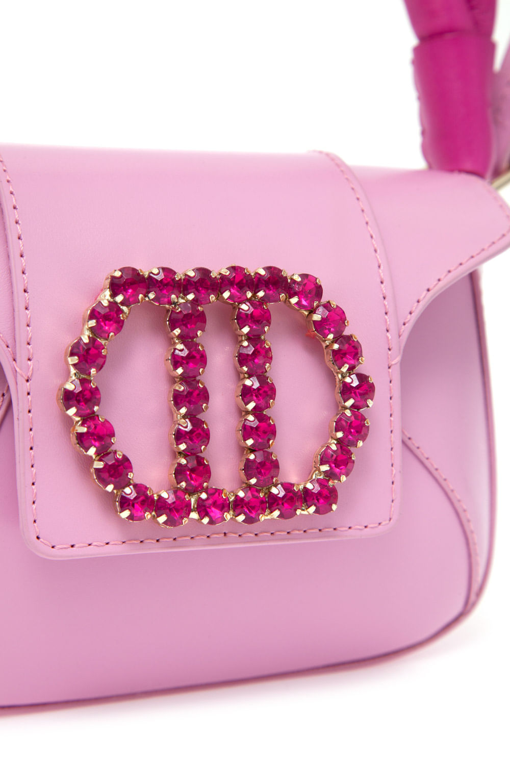 BOLSA TIRACOLO COURO ALÍCIA PEQUENA ROSA