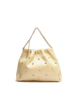 BOLSA HOBO PALHA GRANDE NATURAL