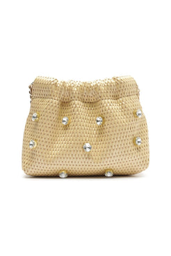 Bolsa tiracolo palha pequena natural