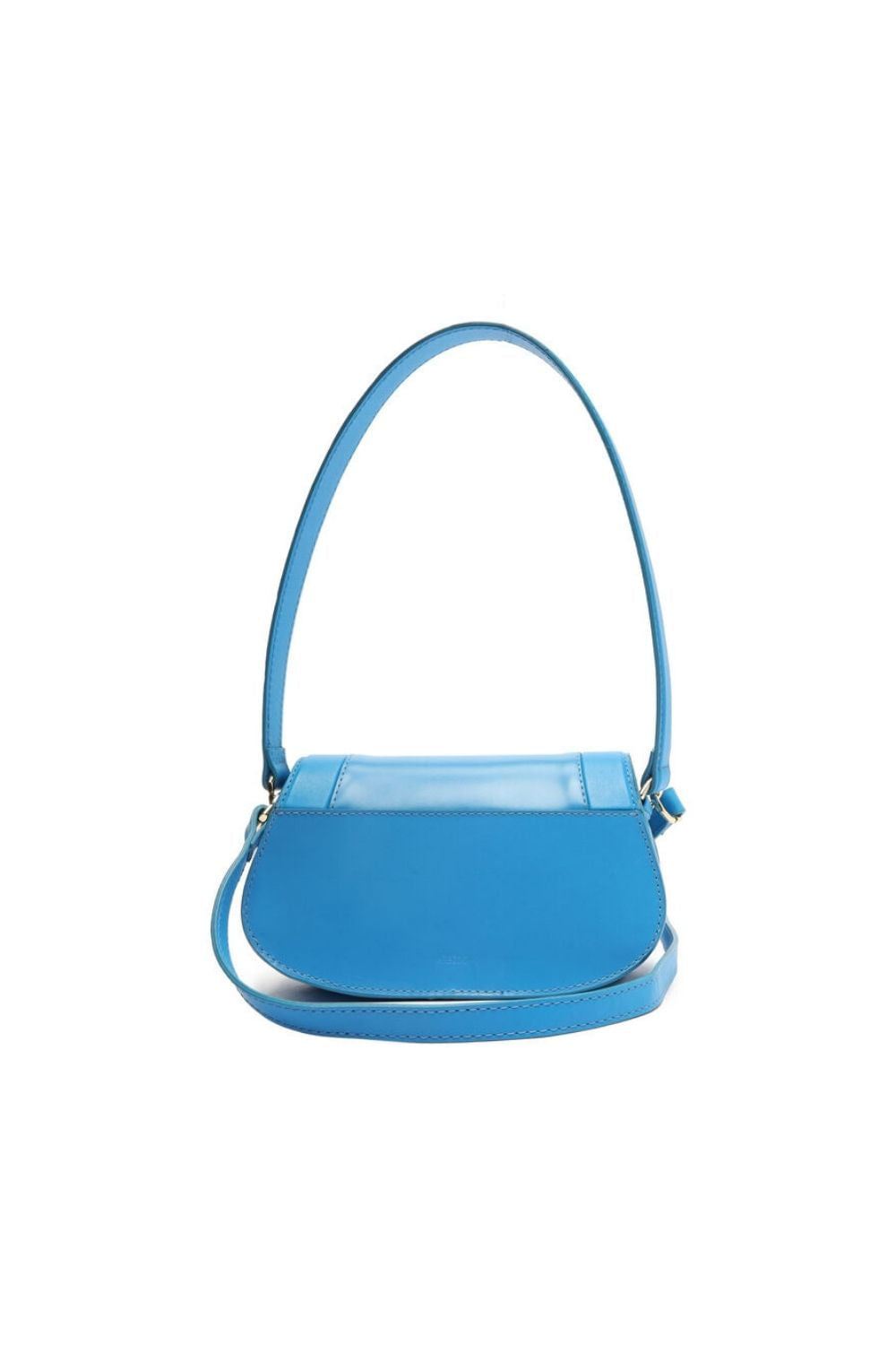 BOLSA TIRACOLO COURO CRISTAL PEQUENA AZUL