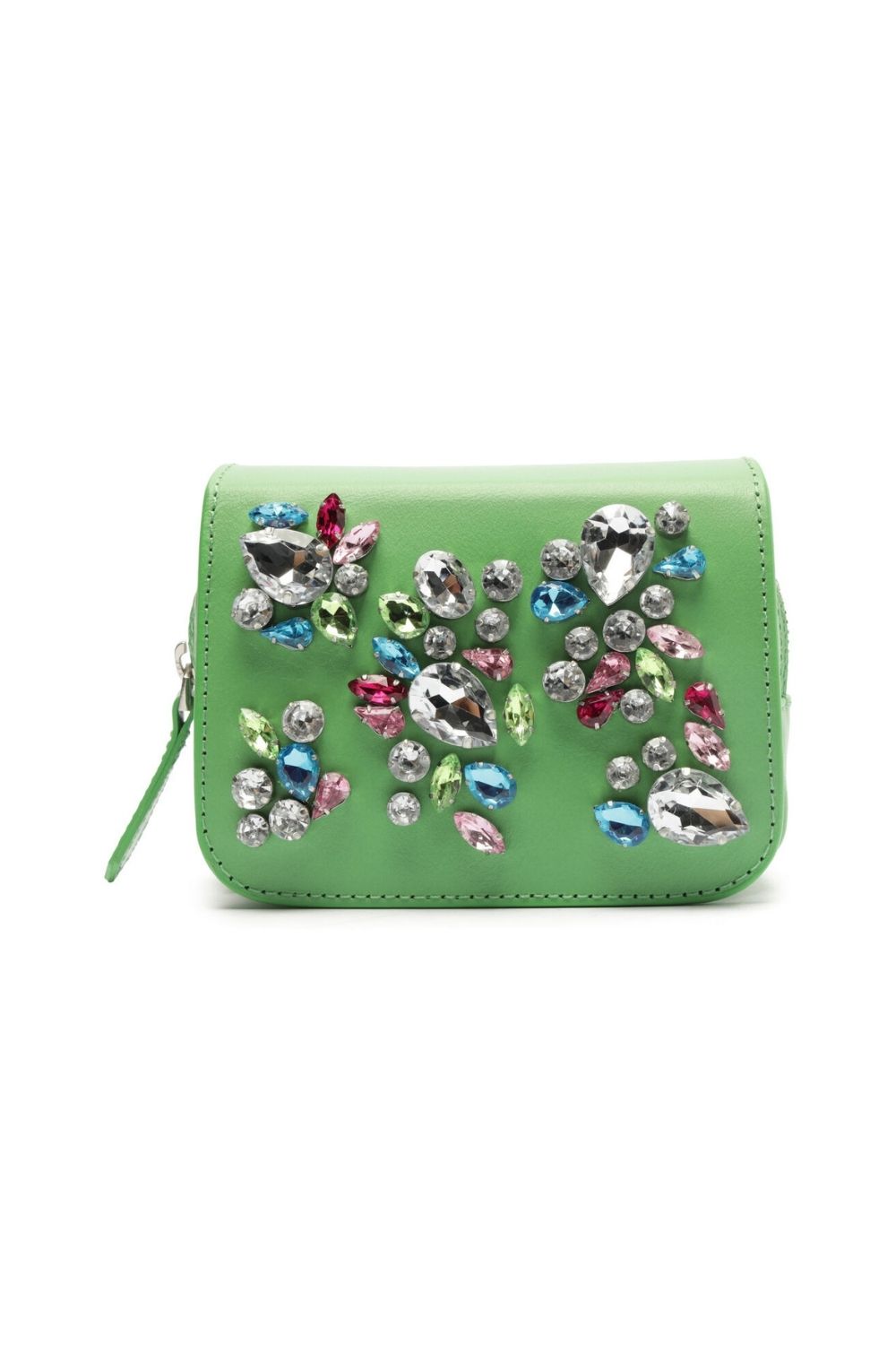 MINI BAG TIRACOLO COURO SAFIRA VERDE