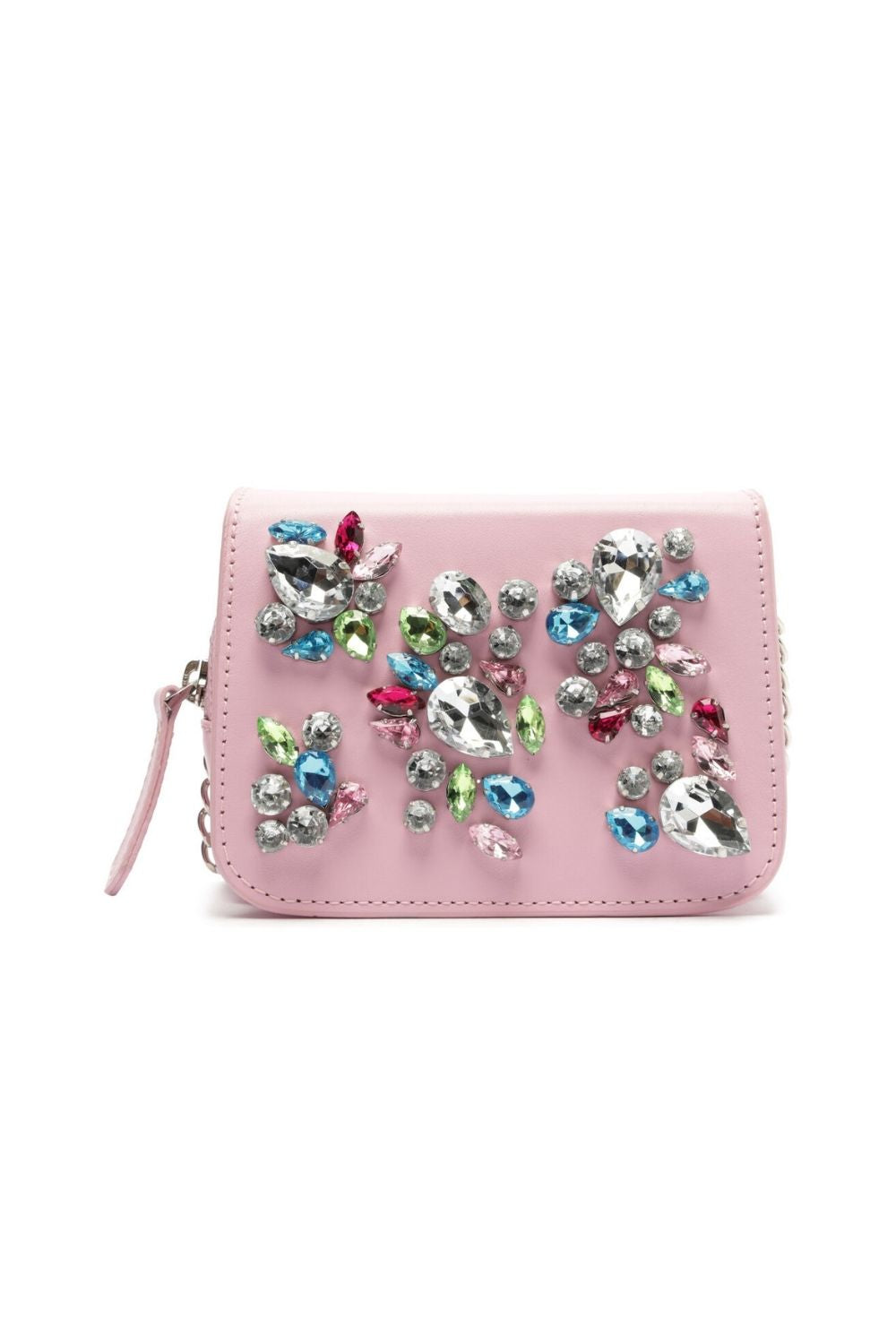 MINI BAG TIRACOLO COURO SAFIRA ROSA