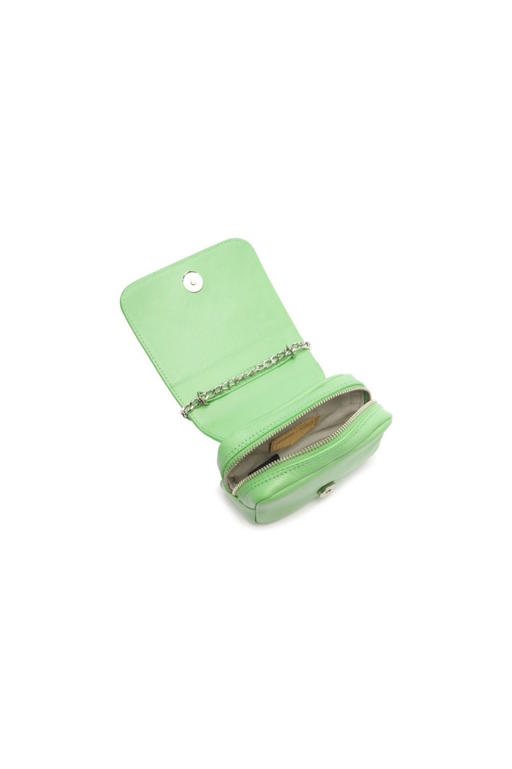 MINI BAG TIRACOLO COURO SAFIRA VERDE