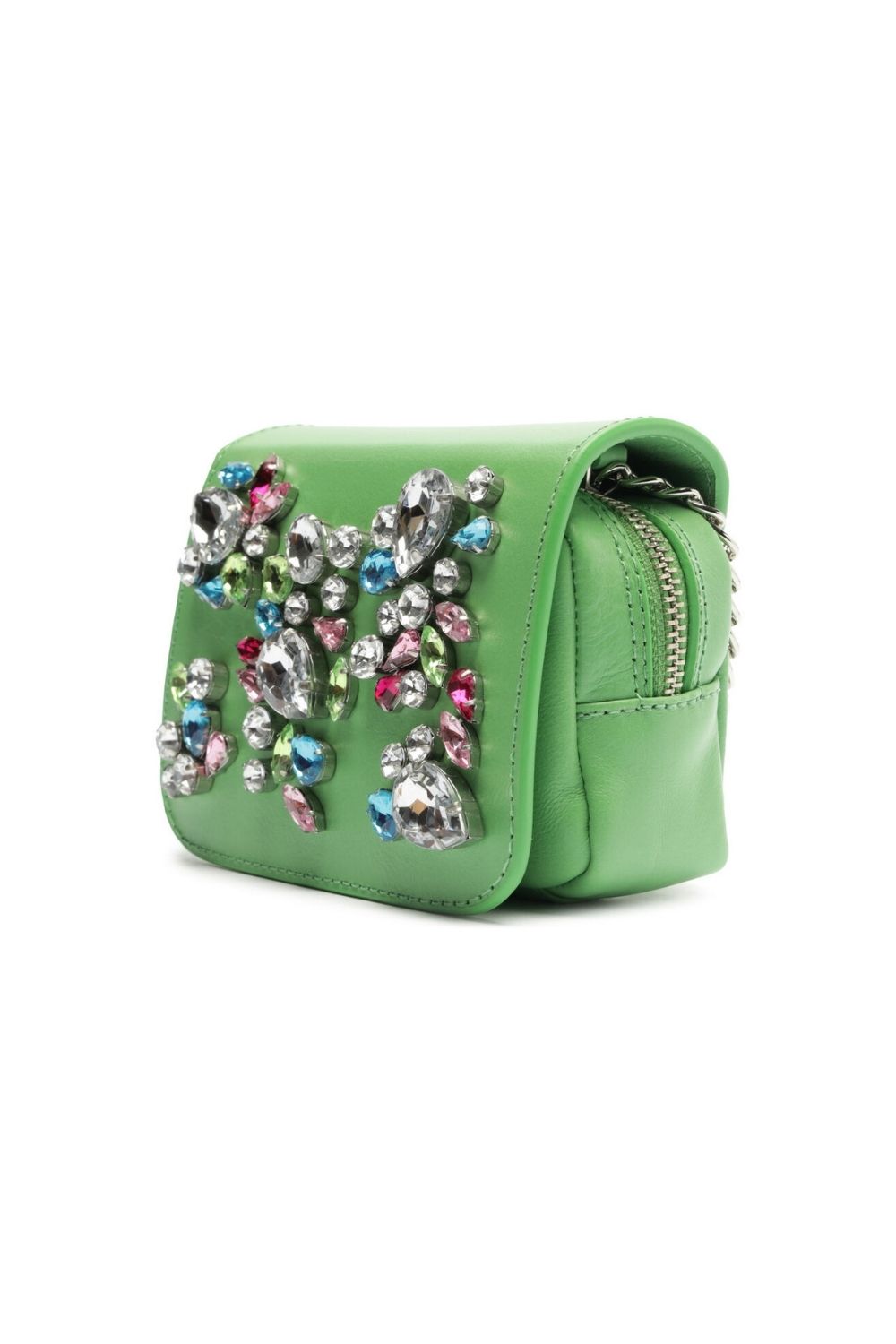 MINI BAG TIRACOLO COURO SAFIRA VERDE