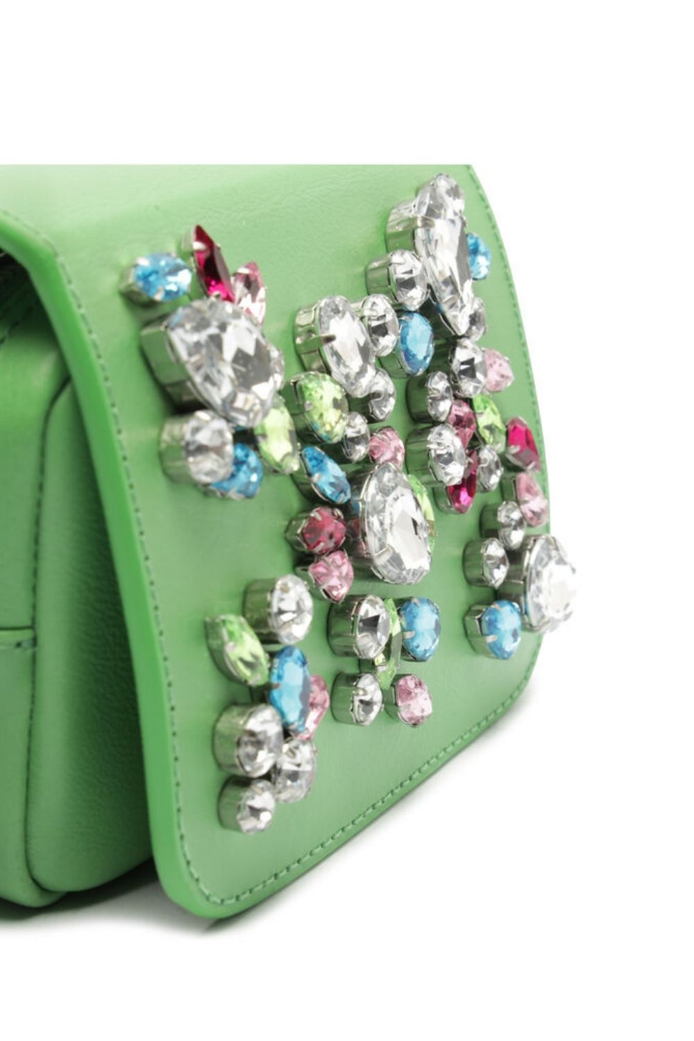 MINI BAG TIRACOLO COURO SAFIRA VERDE