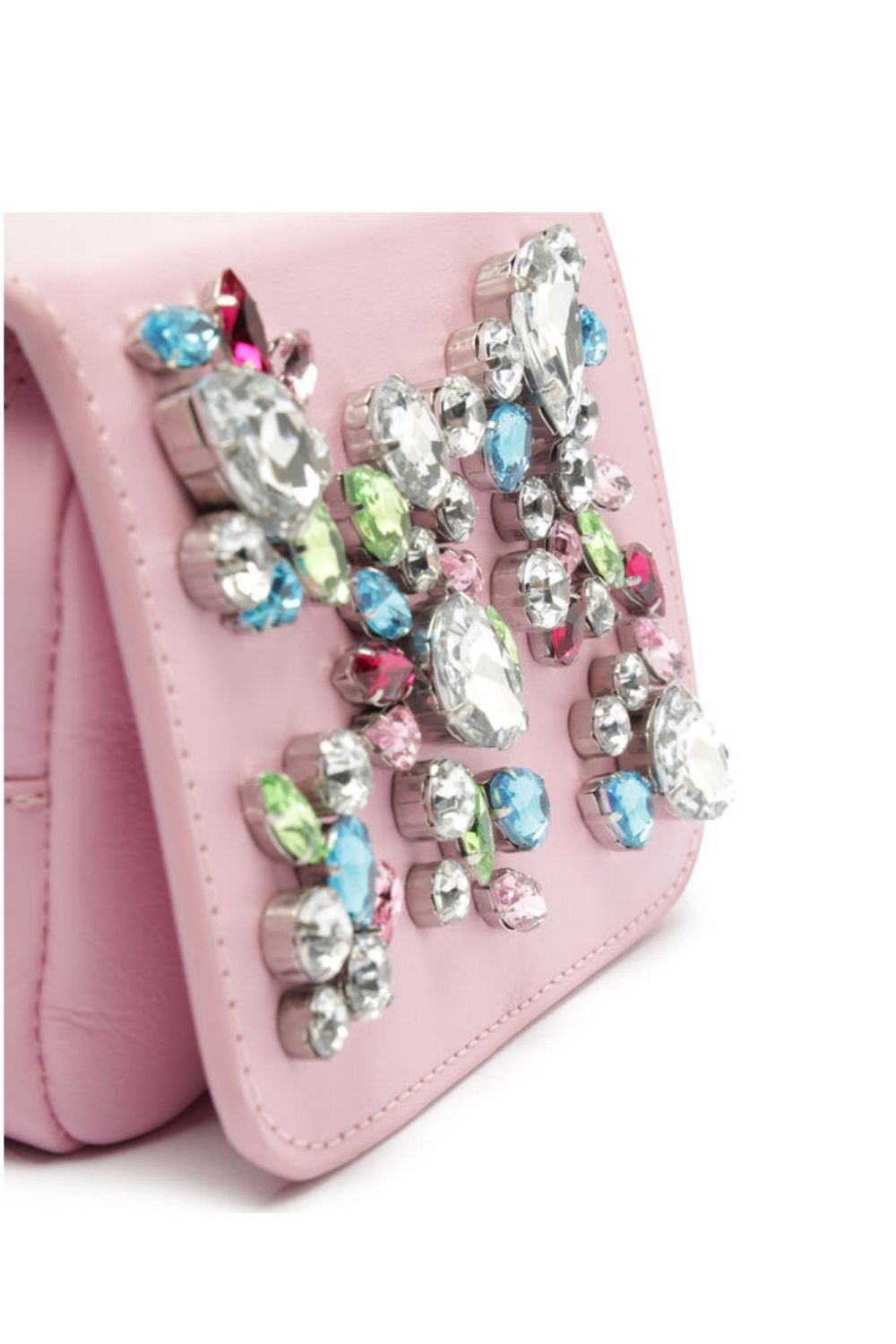 MINI BAG TIRACOLO COURO SAFIRA ROSA