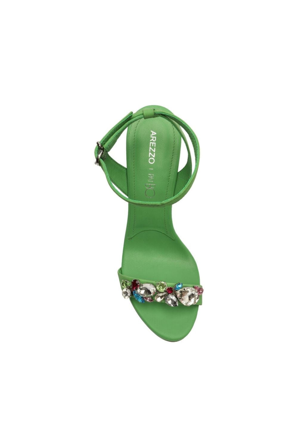 SANDÁLIA NOBUCK SALTO FINO VERDE