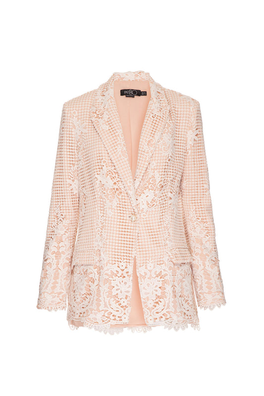 Blazer guipir birkin off white