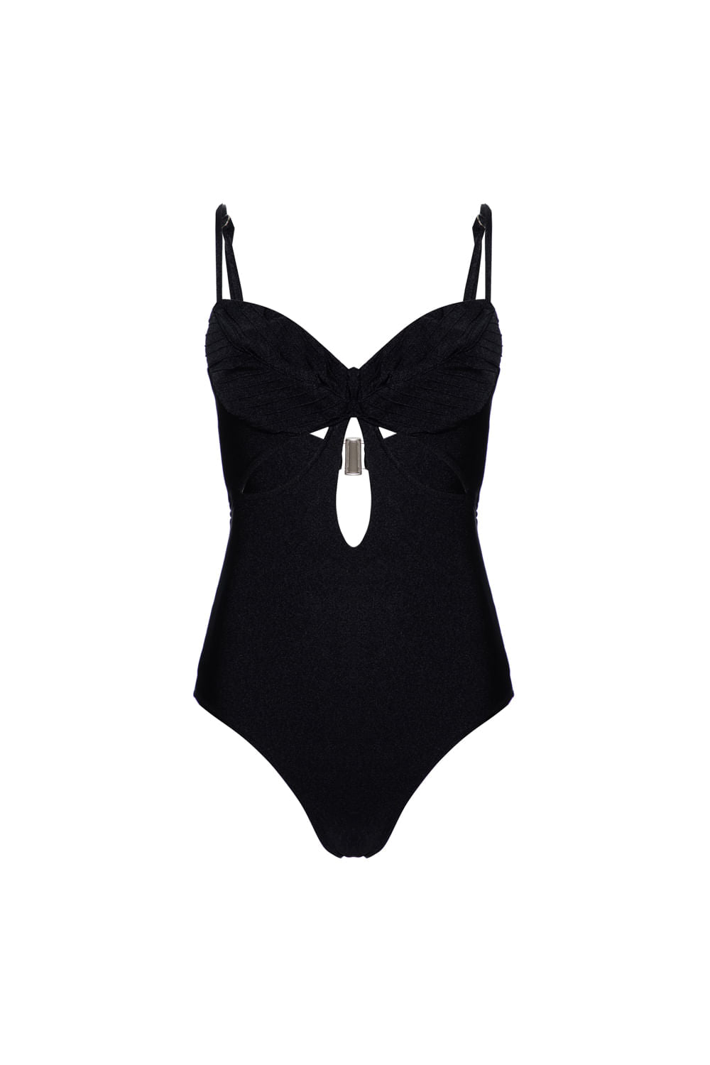 BODY RECORTES LYCRA JACKIE PRETO