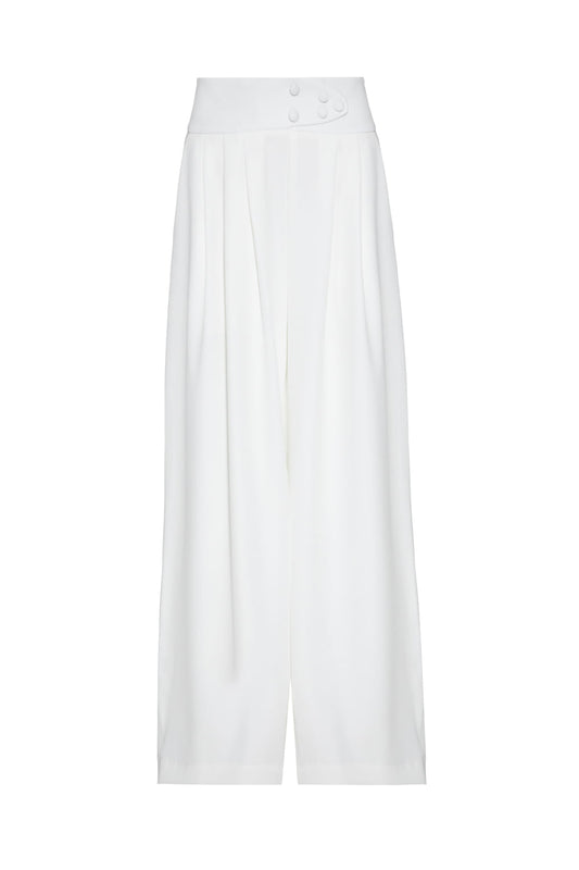 CALÇA PANTALONA CREPE DAISY OFF WHITE