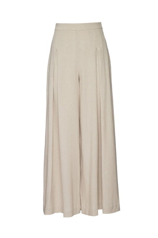 CALÇA PANTALONA LINHO BÚZIOS NATURAL