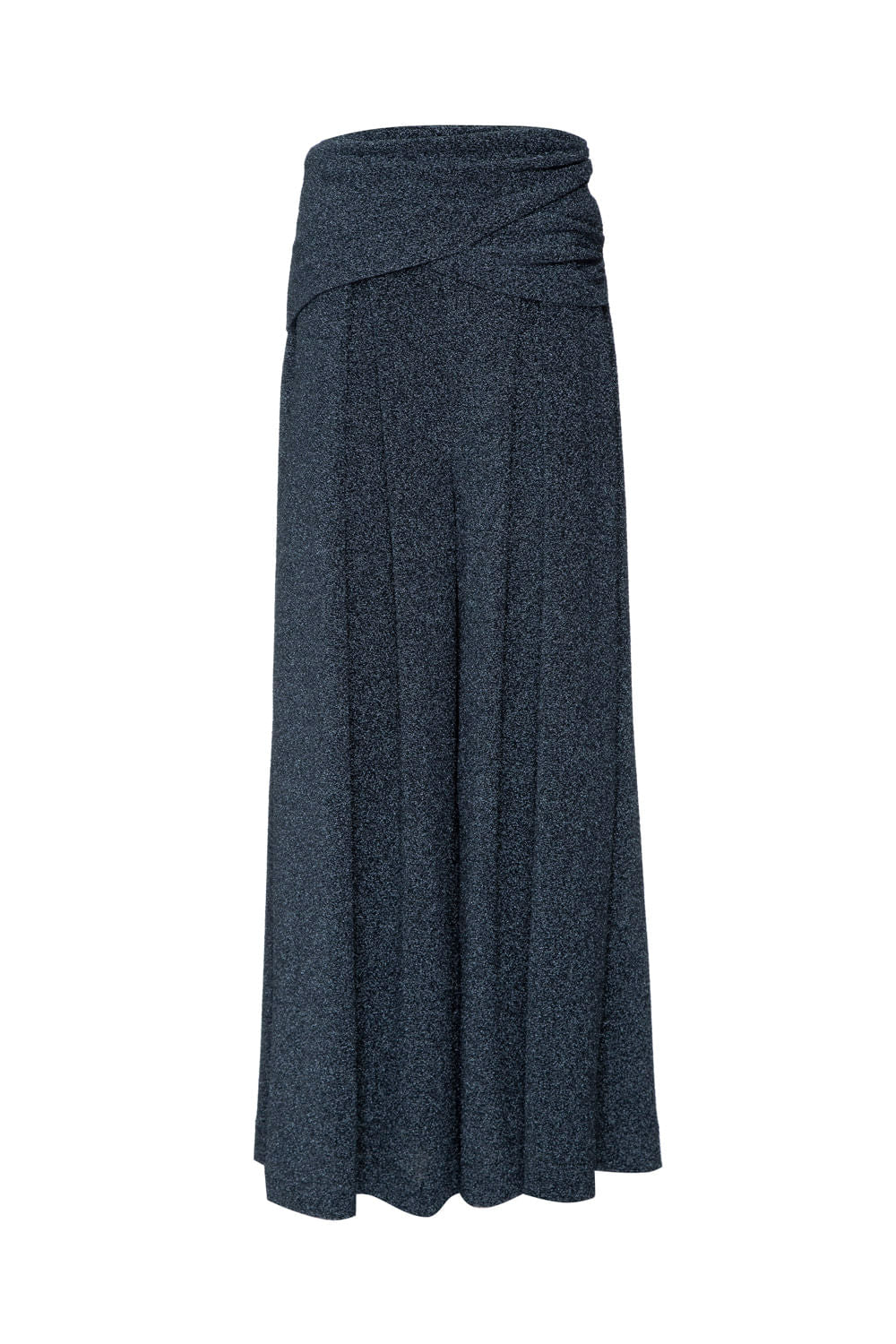 CALÇA AMPLA LUREX BARDOT GRAFITE