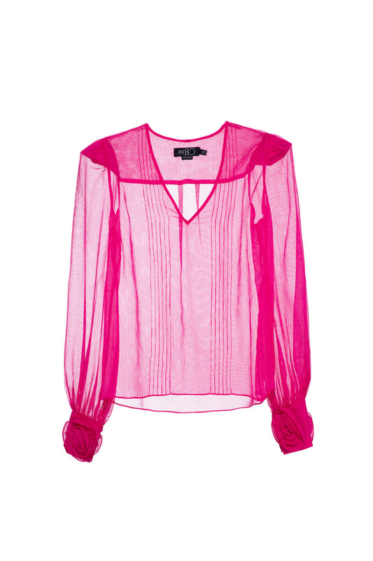 Camisa transparÃªncia fair lady pink