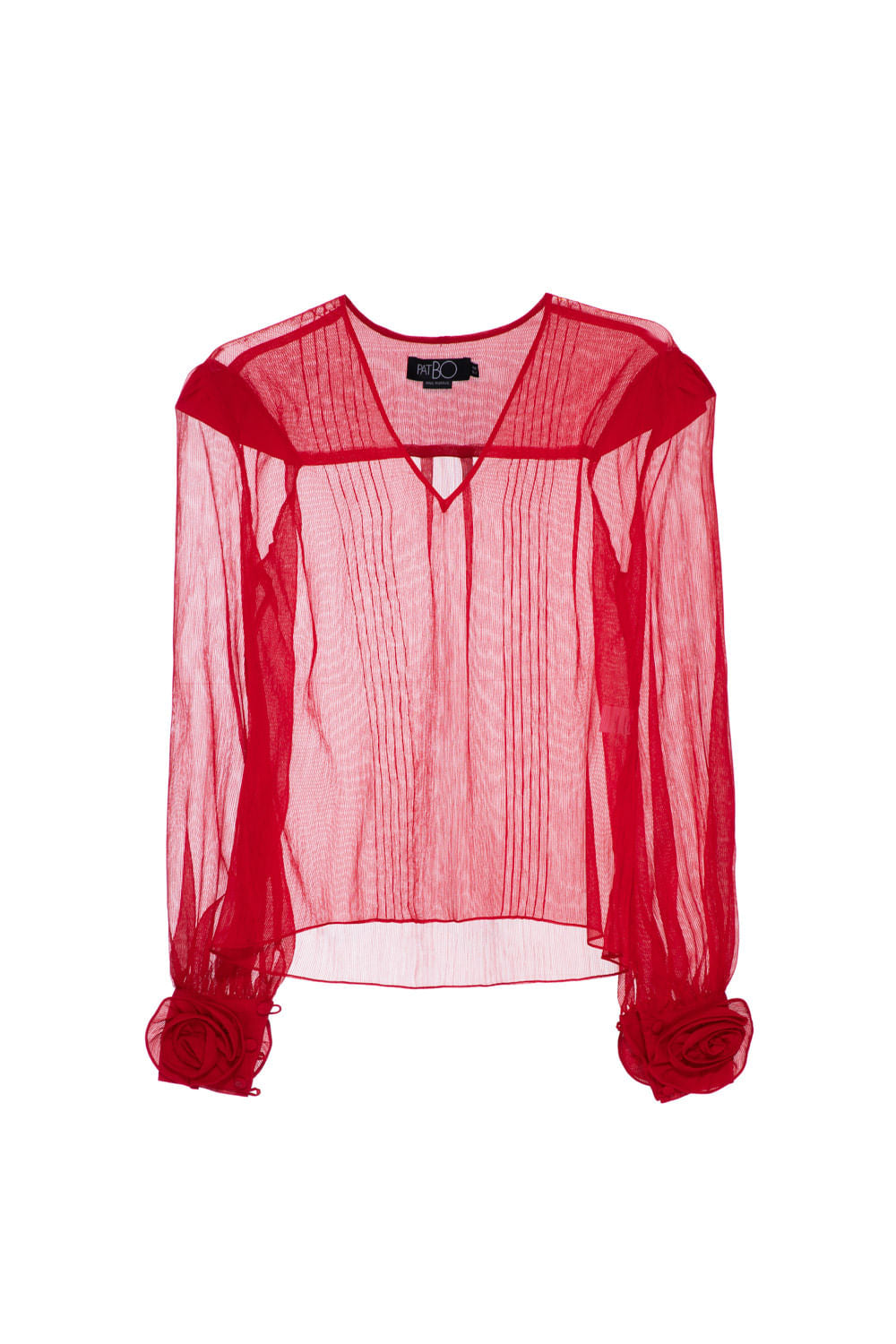 CAMISA TRANSPARÊNCIA FAIR LADY VERMELHO