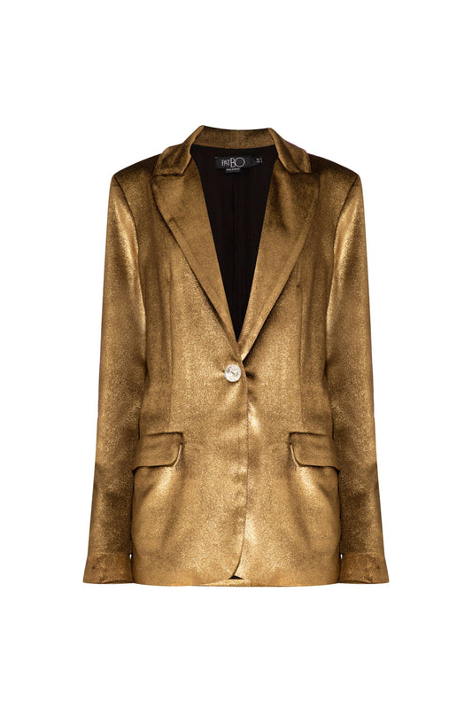 CASACO ALONGADO GOLDEN VELVET DOURADO