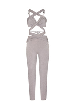MACACÃO CRUZADO LUREX CAMDEN PRATA