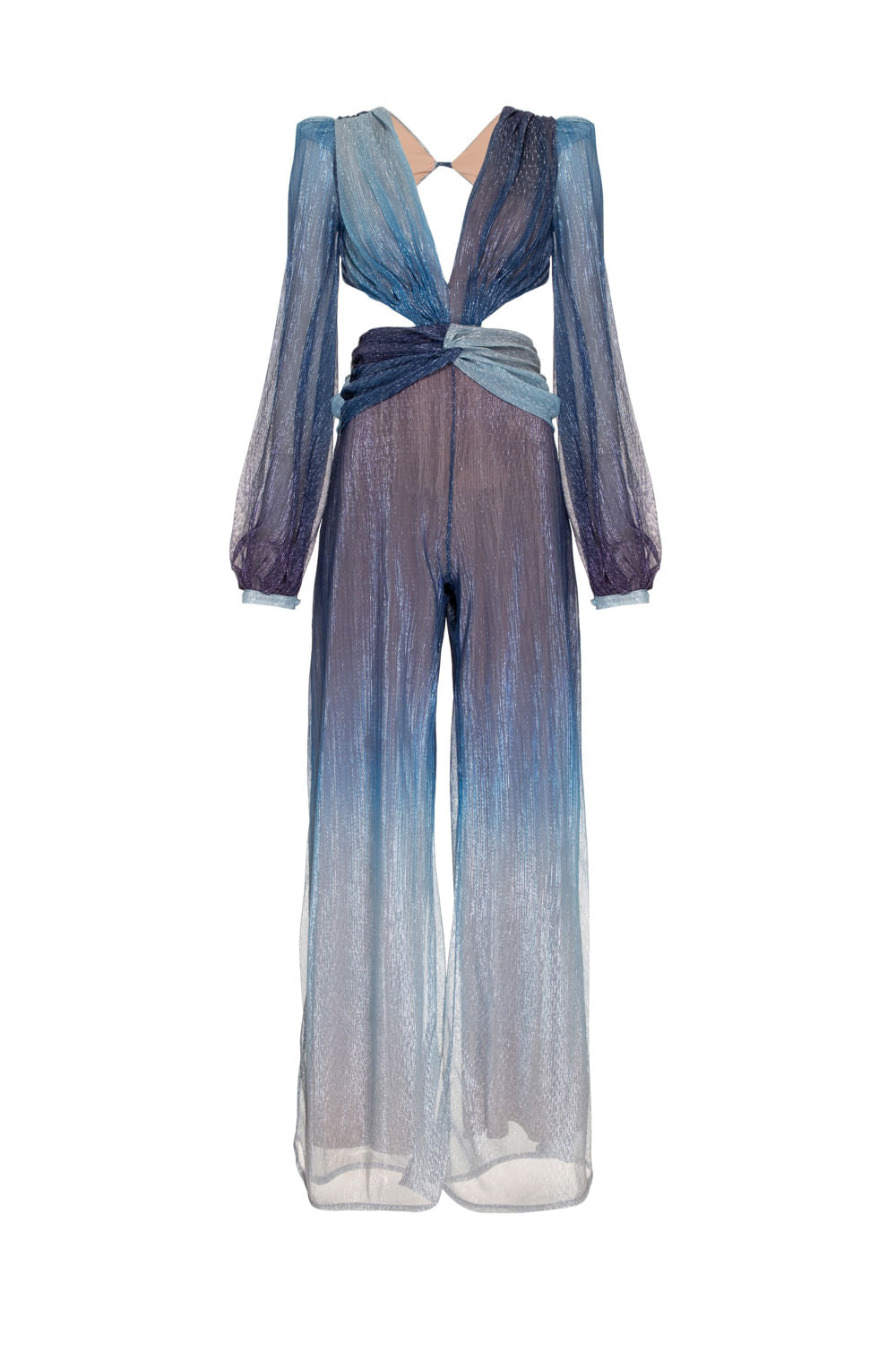 MACACÃO RECORTES LUREX TWIGGY AZUL