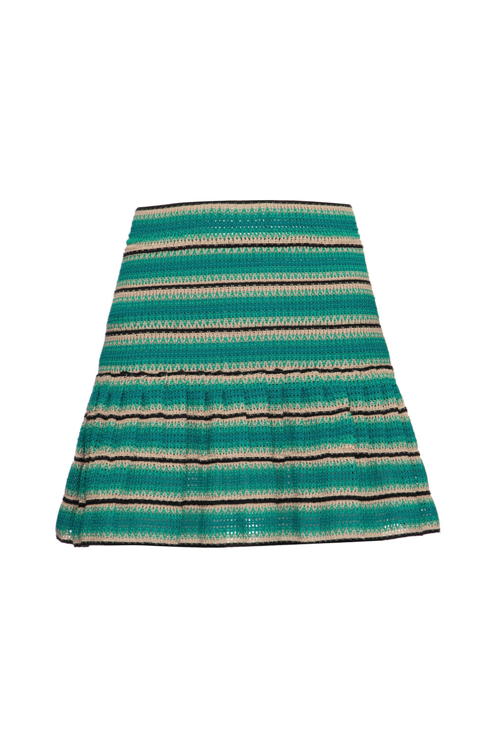 SAIA CURTA ENTREMEIO FLORAL GROOVE MENTA