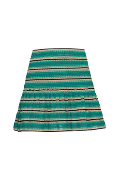 SAIA CURTA ENTREMEIO FLORAL GROOVE MENTA