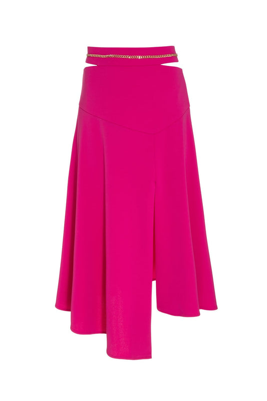 SAIA MÍDI CORRENTE CREPE CHAIN PINK