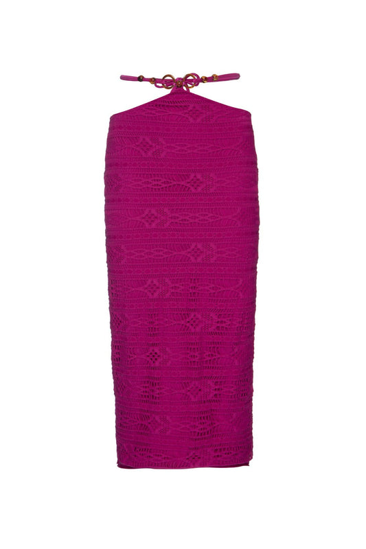 SAIA MÍDI ARGOLAS LYCRA APRICOT PINK