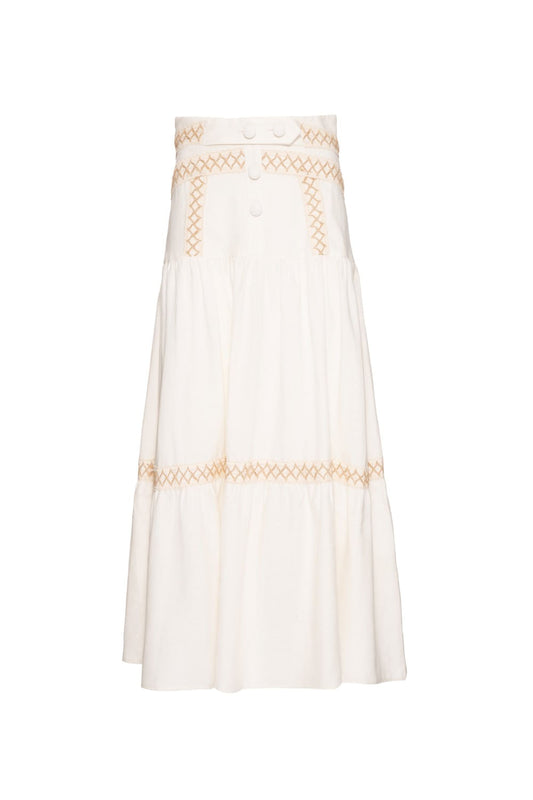 SAIA MÍDI ENTREMEIO LINHO FRENCH OFF WHITE