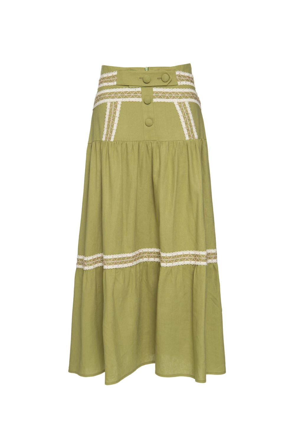 SAIA MÍDI ENTREMEIO LINHO FRENCH VERDE
