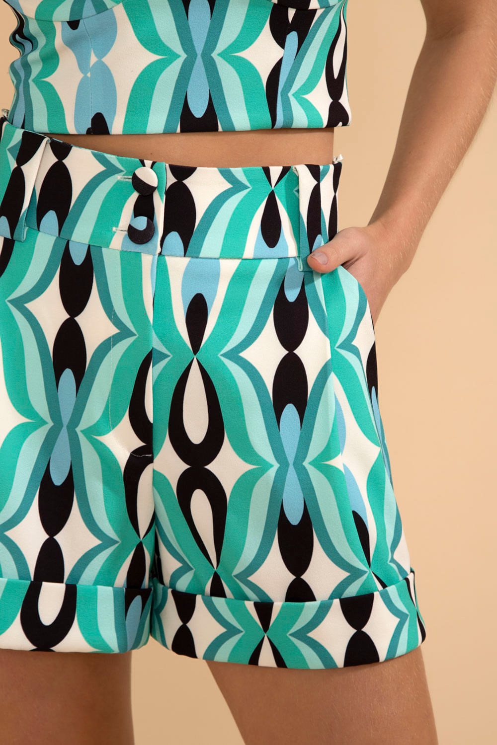 SHORT TWIST AZUL