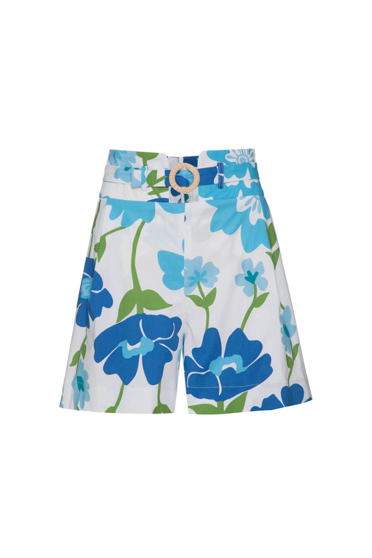 SHORT RETRÔ FLOWER OFF WHITE