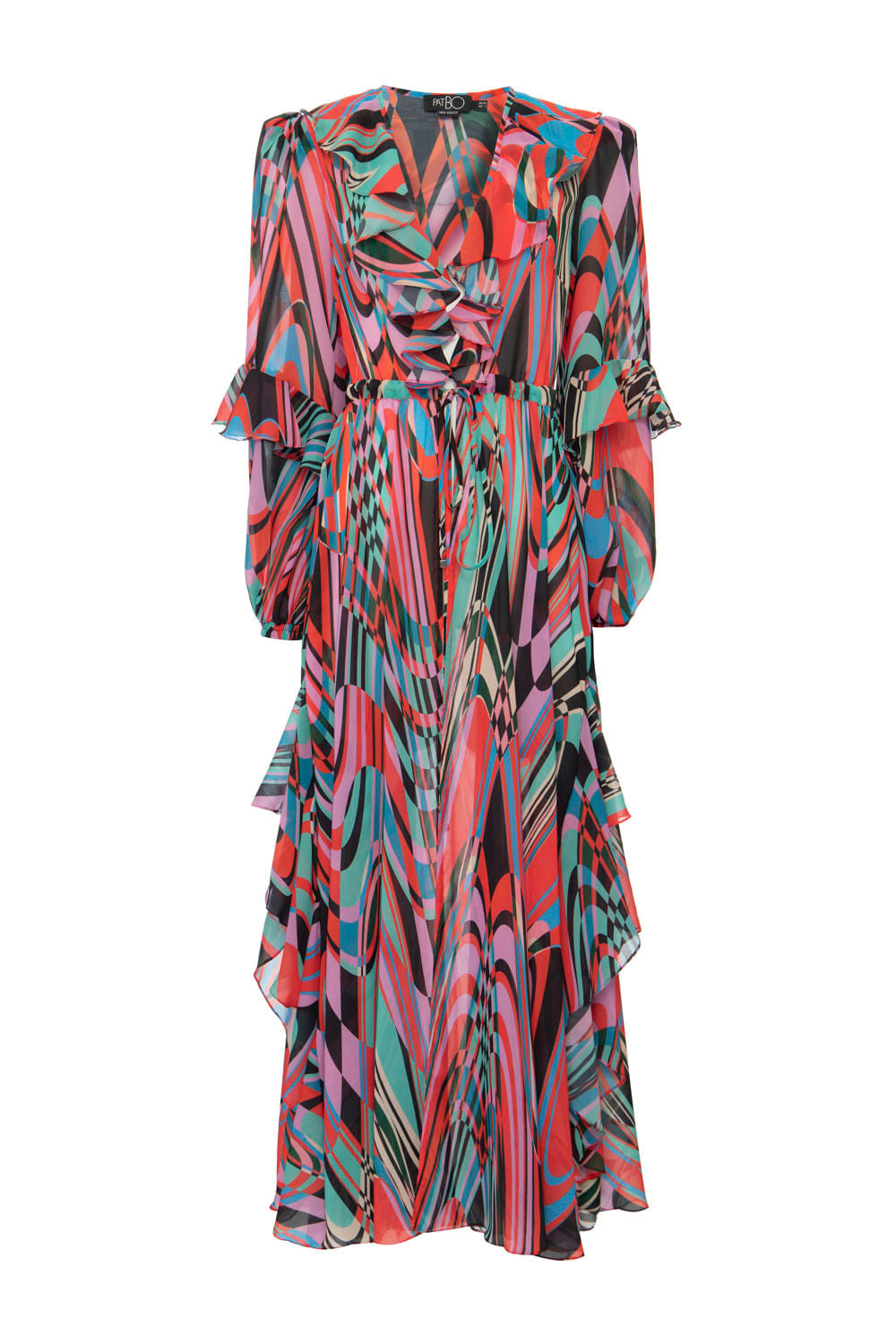 SAÍDA DE PRAIA LONGA PSICODELIA VERMELHO