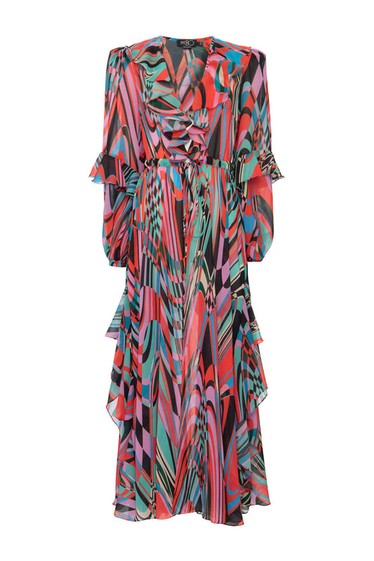 SAÍDA DE PRAIA LONGA PSICODELIA VERMELHO