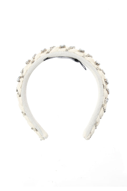 TIARA BORDADA MALHA BASEL OFF WHITE