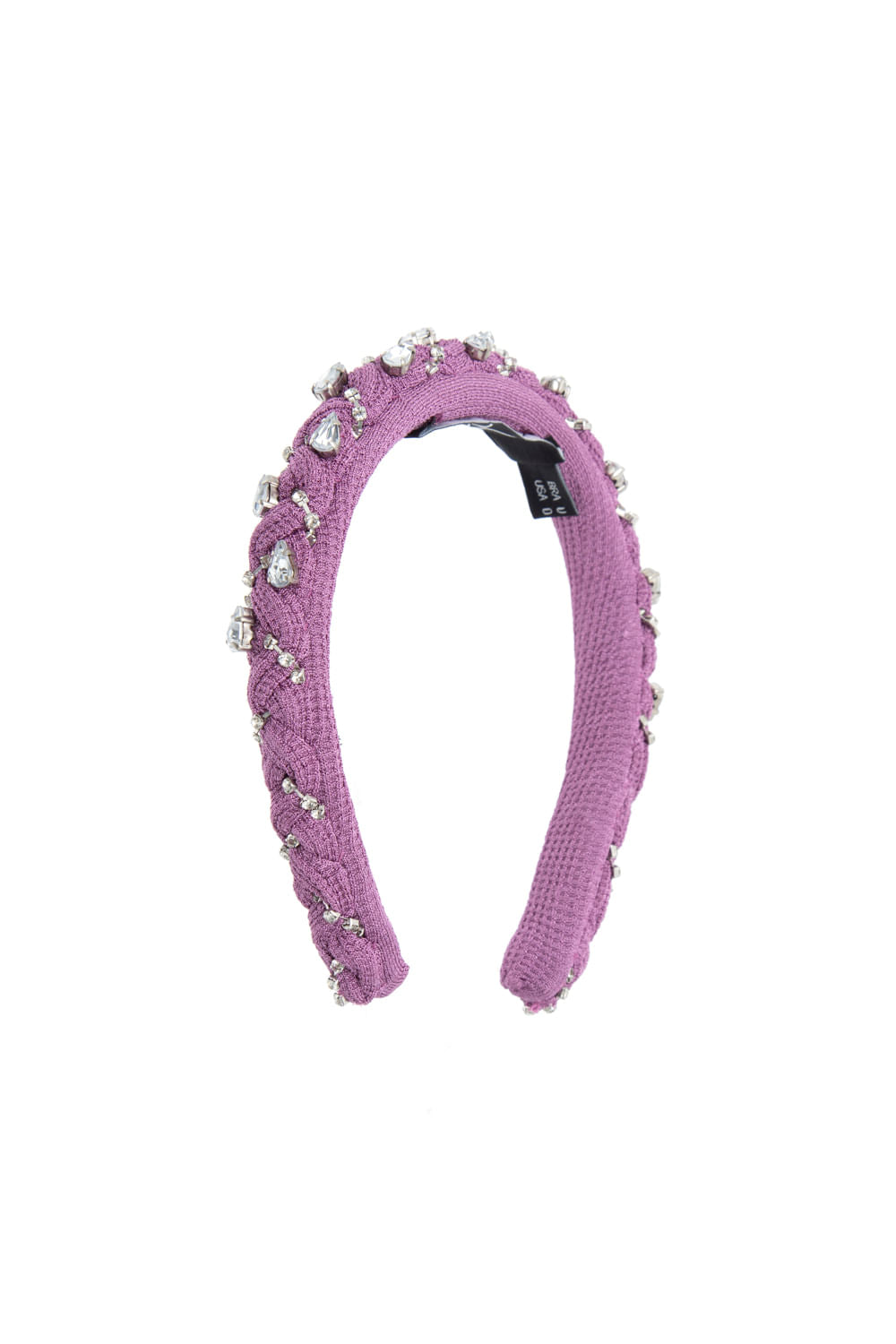 TIARA BORDADA MALHA BASEL LILAS