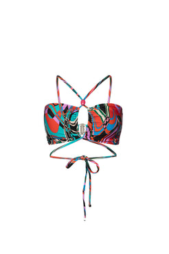 TOP BIQUÍNI PSICODELIA VERMELHO