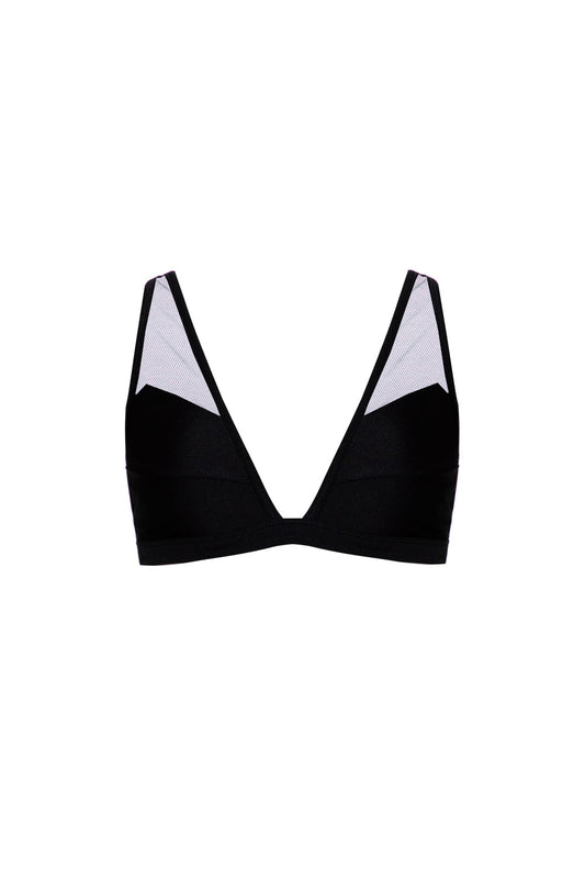 TOP BIQUÍNI TULE LYCRA JACKIE PRETO