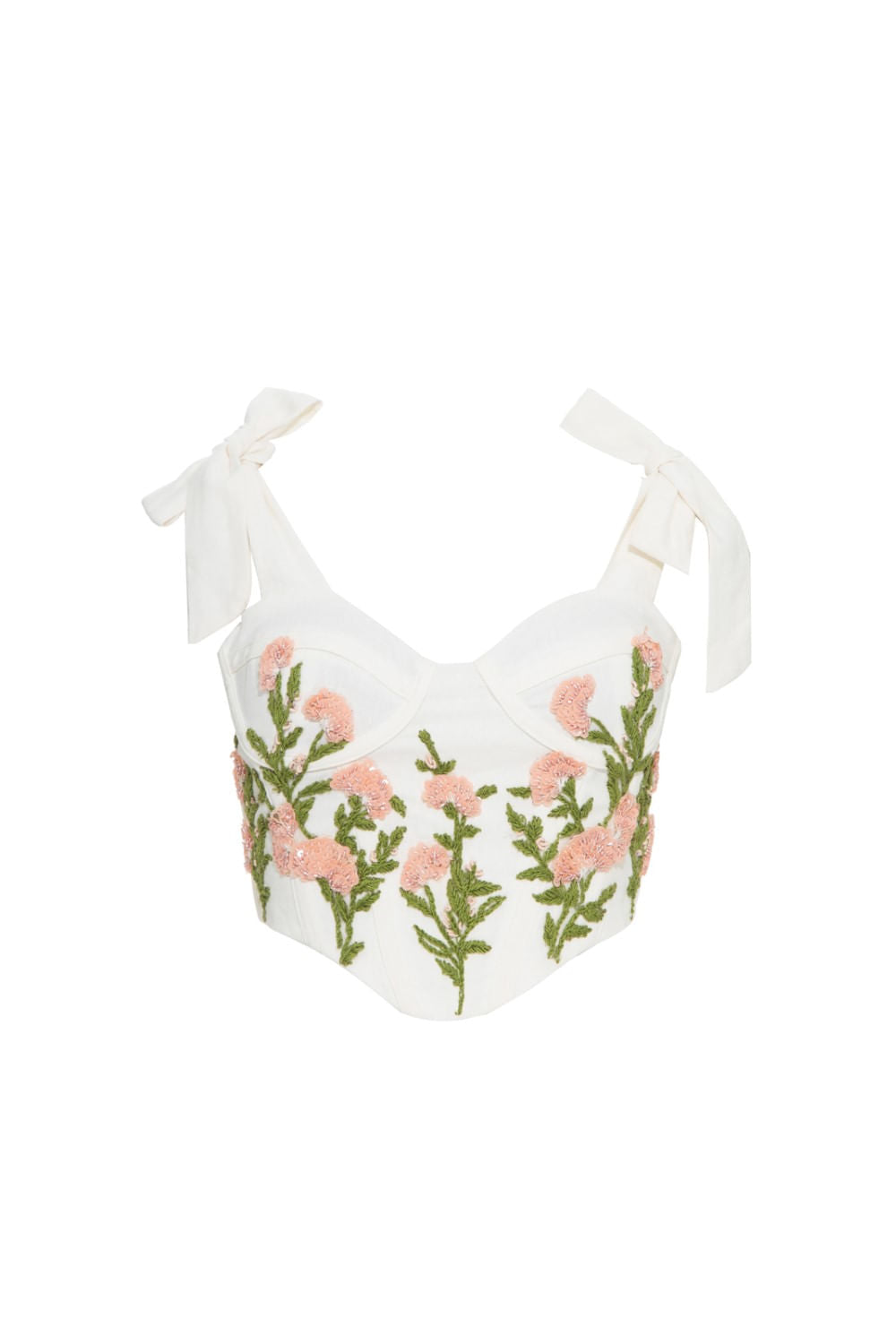 TOP CROPPED CORSET LINHO FRENCH OFF WHITE