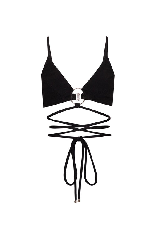 TOP ARGOLA MALHA BASEL PRETO