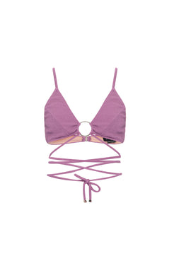 TOP ARGOLA MALHA BASEL LILAS