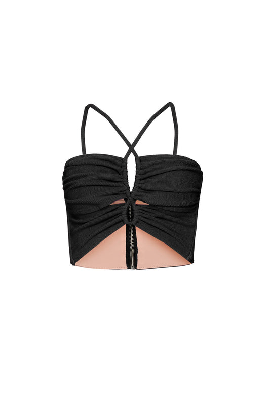 TOP FRANZIDO MALHA BASEL PRETO