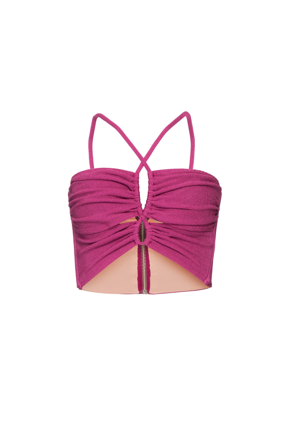TOP FRANZIDO MALHA BASEL PINK