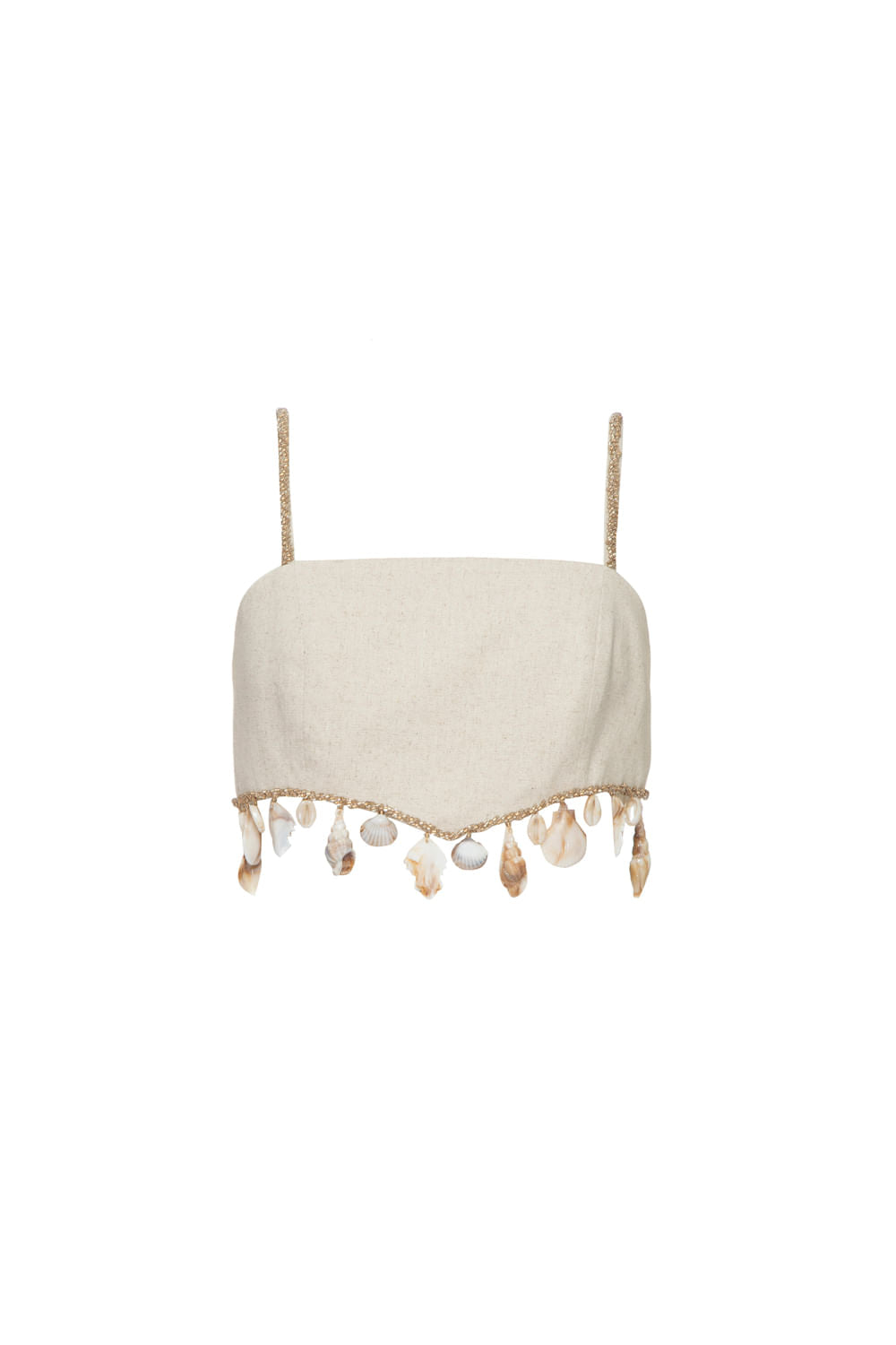 TOP CROPPED LINHO BÚZIOS NATURAL