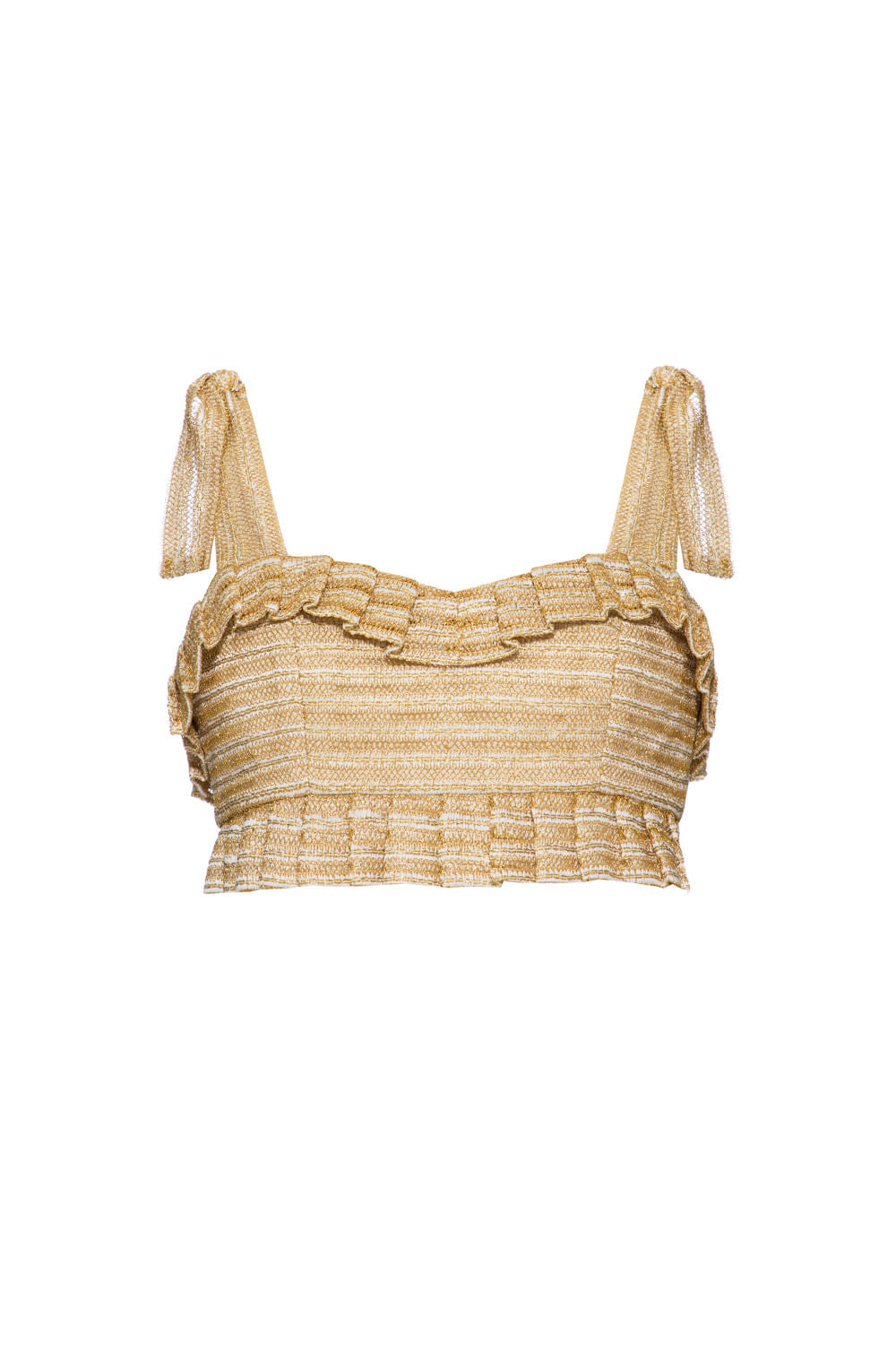 TOP BABADO ENTREMEIO TIPPI DOURADO