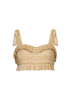 TOP BABADO ENTREMEIO TIPPI DOURADO