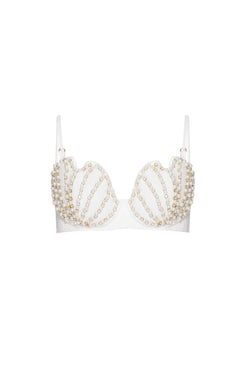 TOP CROPPED TELA FARROW OFF WHITE