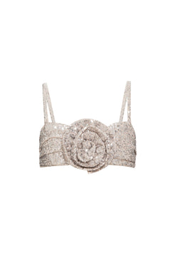 TOP CROPPED FLOR FAIR LADY PRATA