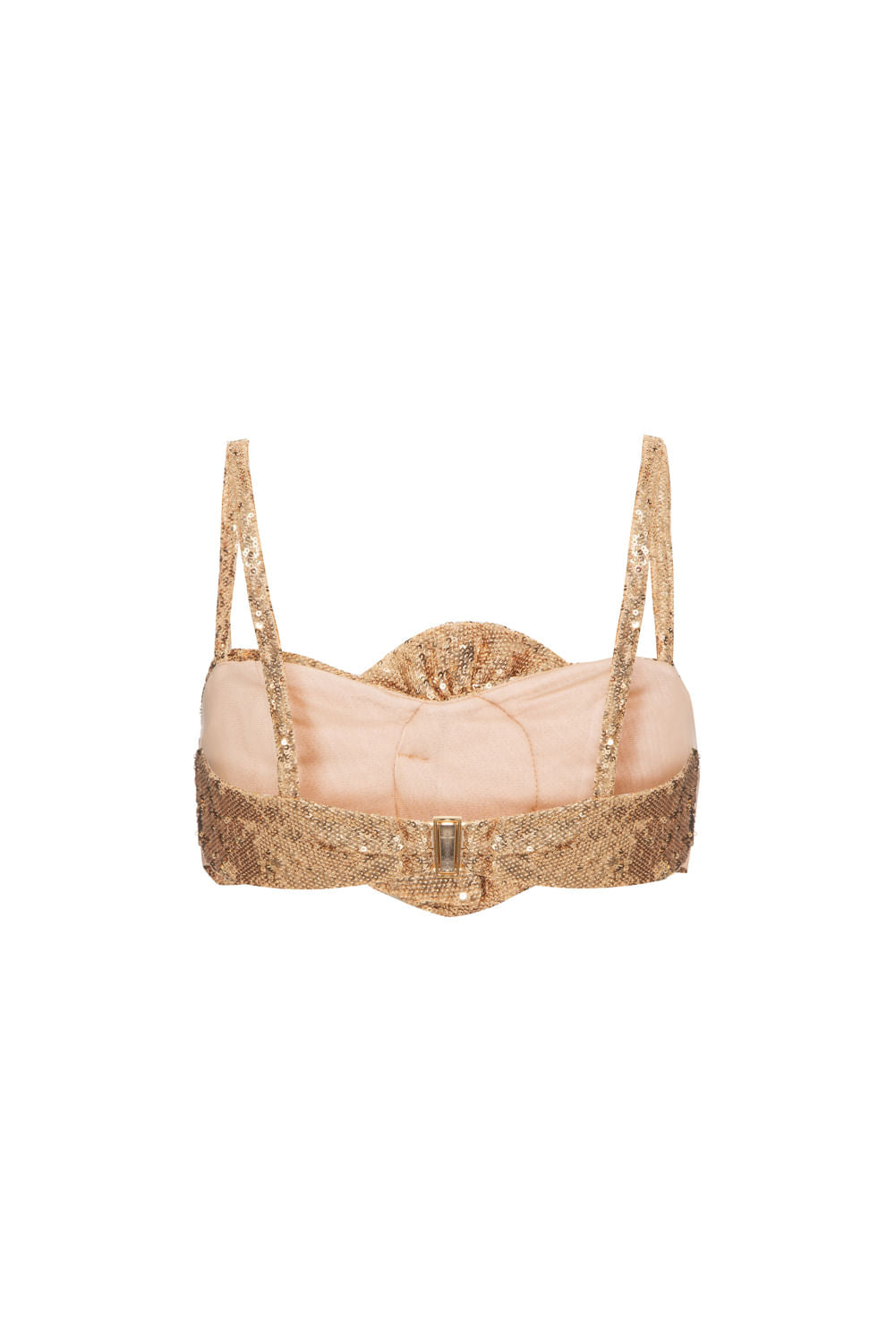 TOP CROPPED FLOR FAIR LADY DOURADO