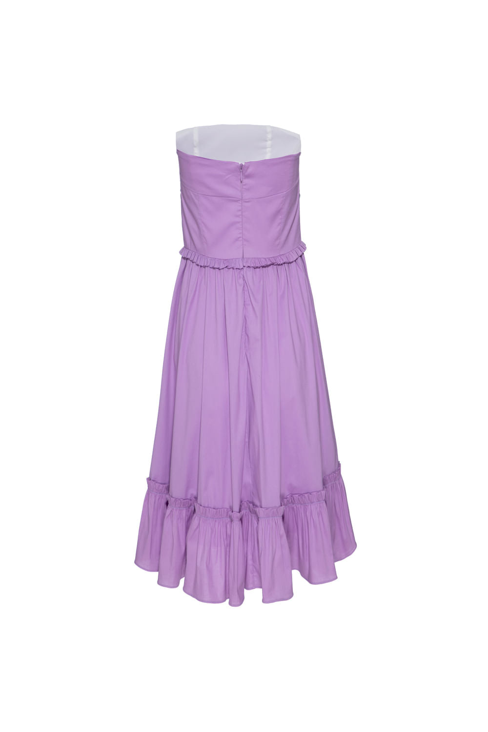 Vestido curto bordado tricoline jane lilas