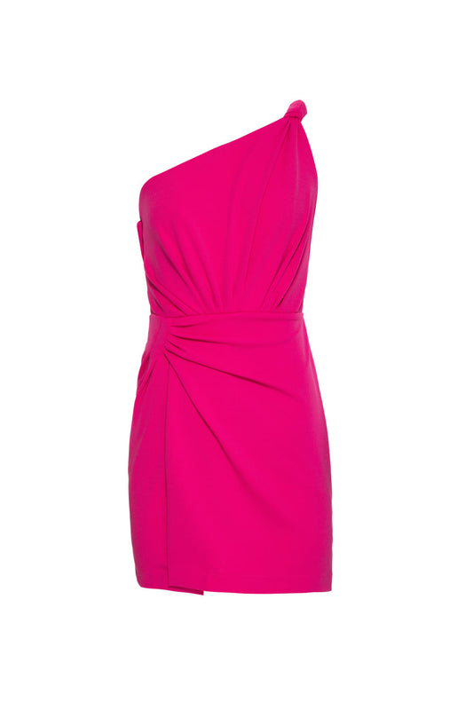 VESTIDO CURTO LAÇO CREPE DAISY PINK