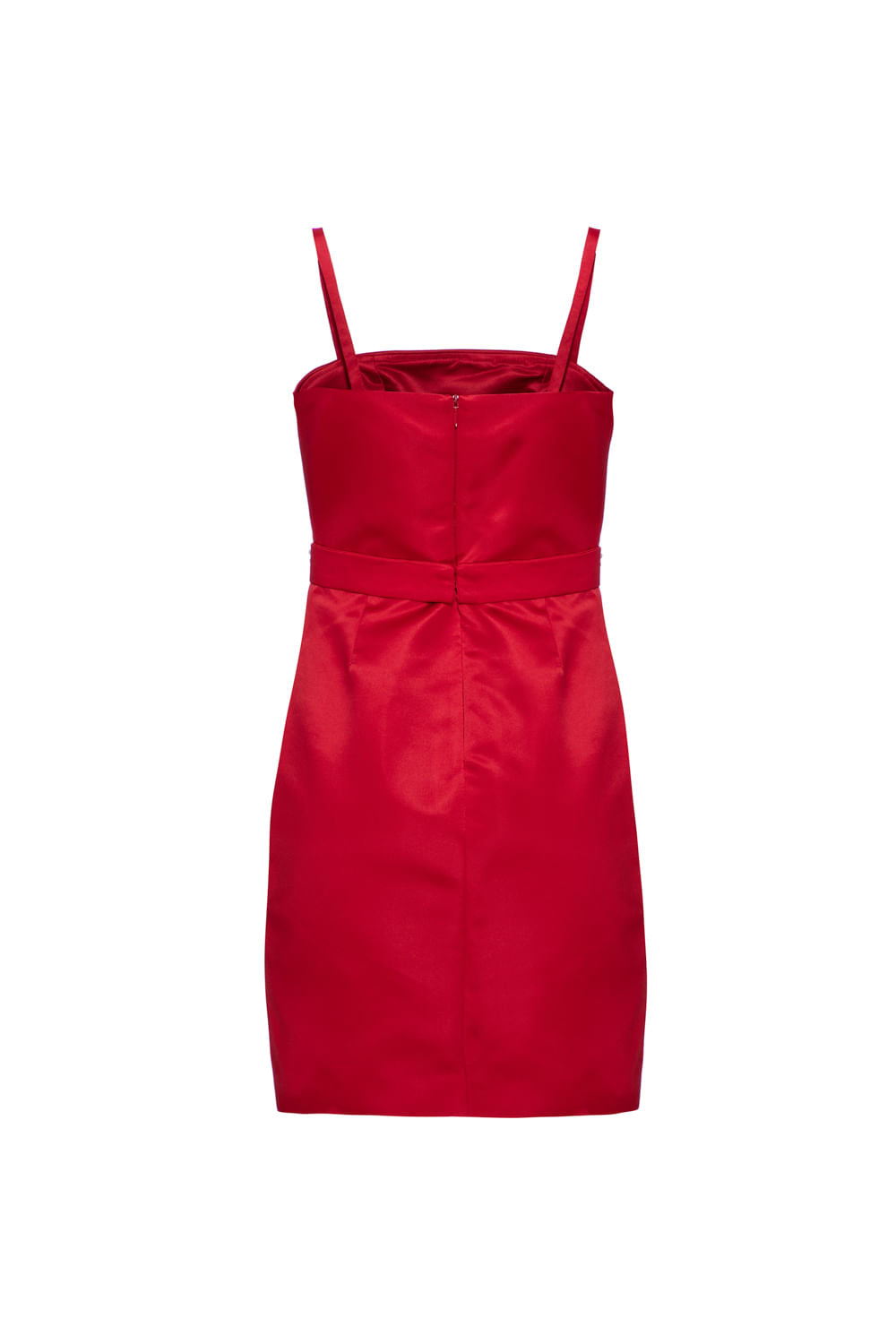 VESTIDO CURTO PREGAS PARTY TATE VERMELHO